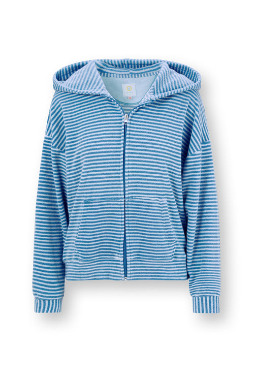 Pip Studio - Nicolle Jacket Women - Little Sumo Stripe - Blue - XXL