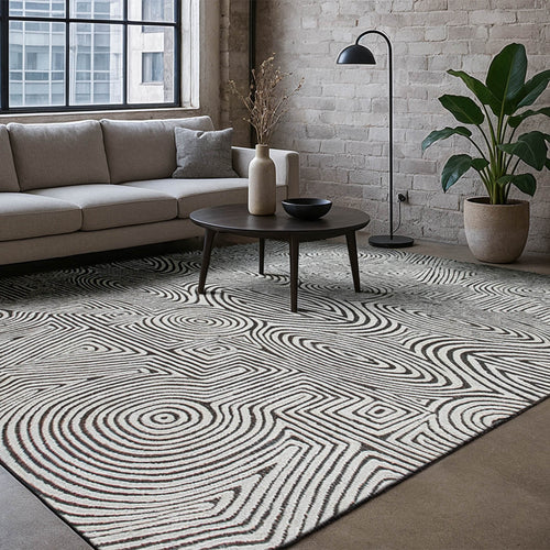 Lola&Moi vloerkleed Ebony Ivory - ivoor - 140x200cm