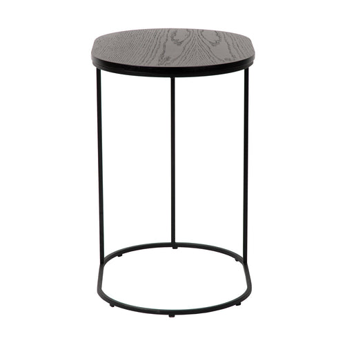 Atmooz bijzettafel Olec - eik zwart - 50 x 35 x H 55 cm