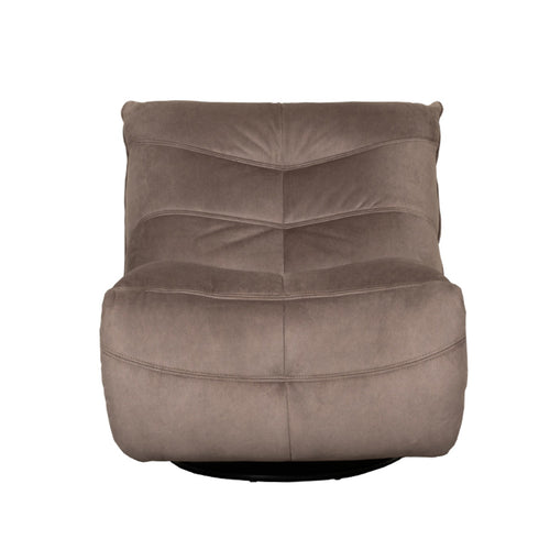 LABEL51 Relaxfauteuil Take It Easy - Taupe Stof - Draaibaar - vtwonen shop