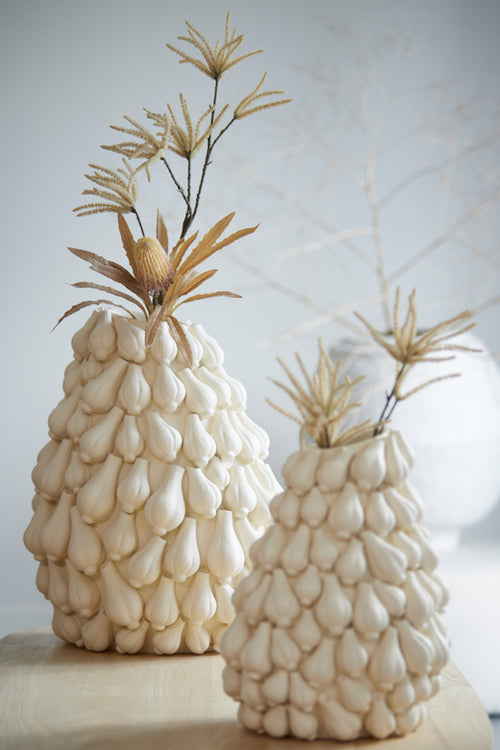 Light & Living vaas GARLIC - 42x39x47cm - wit - vtwonen shop