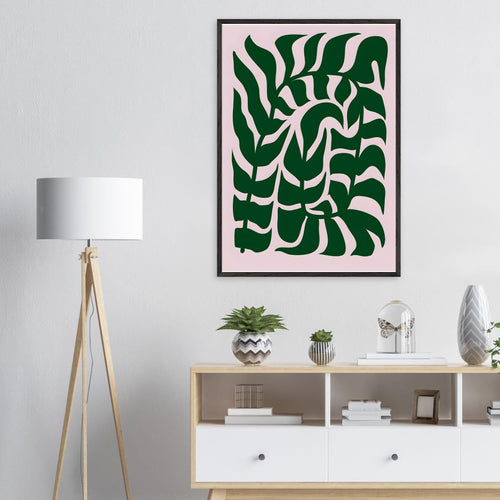 Artfulprints Poster Matisse – Sea petal symphony   - 70x100 cm - Donkergroen