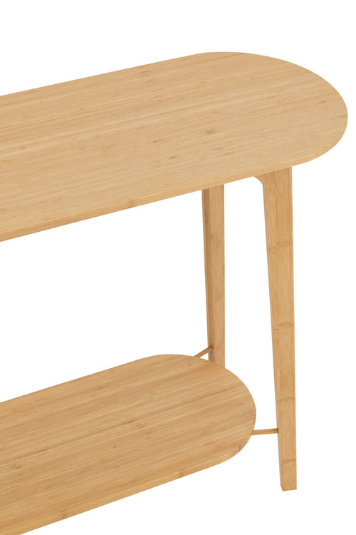 J-Line console Square - bamboe - naturel