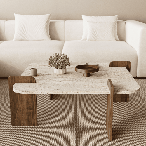 Calicosy - ORIGIN Salontafel - Notenhout - 90x90x35 cm