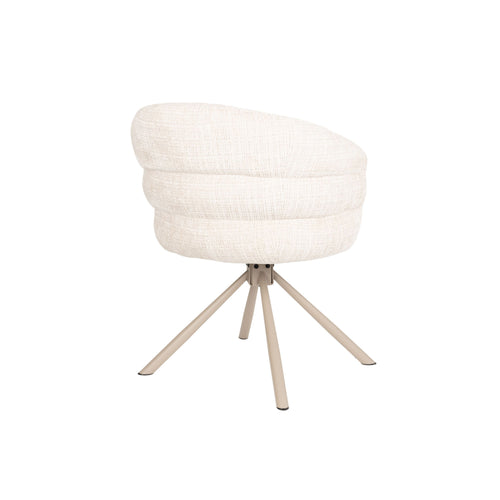 Housecraft Living Marjolein Eetkamerstoelen Armleuning Beige - Set van 2