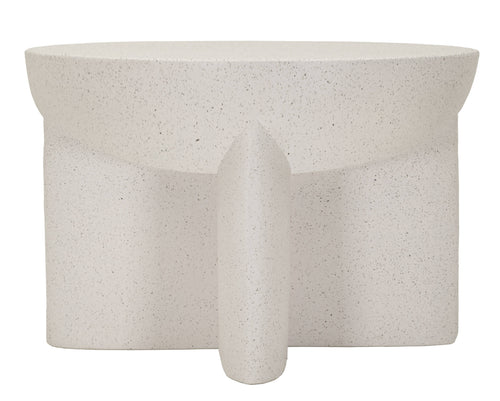 Mauro Ferretti salontafel - Ø 63,8x42,5 cm - wit