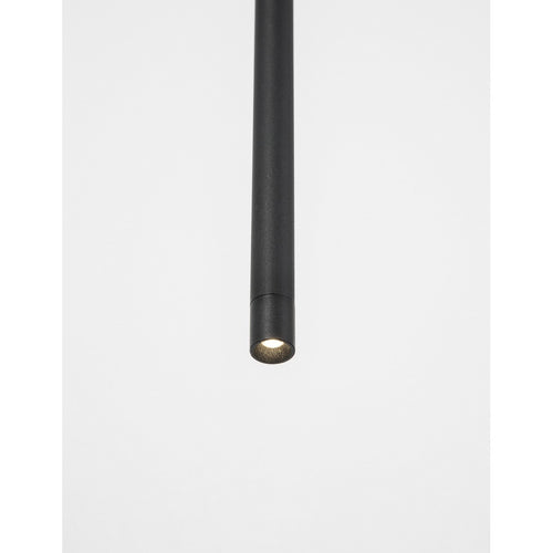 Merano Albuquerque Smalle Pendel Plafondlamp Sandy Zwart Aluminium LED 5W 350Lm 3000K