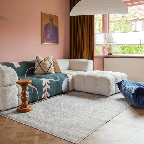 Interieur05 Vintage vloerkleed Ethel Groen/Blauw - 230 x 160 cm