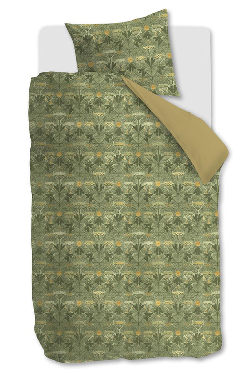At Home by BeddingHouse dekbedovertrek Ancient - 140x200/220 cm - olijfgroen - vtwonen shop
