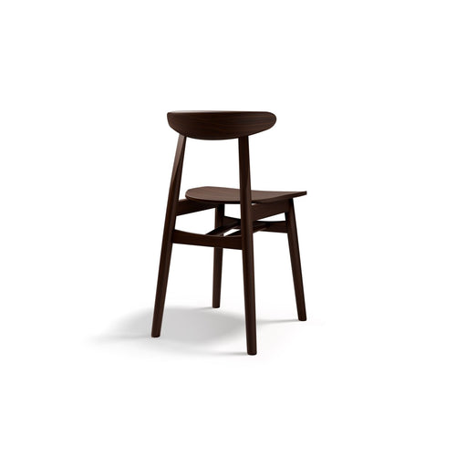 Set van 2 stoelen Elie hout wengé - 42x47x80cm