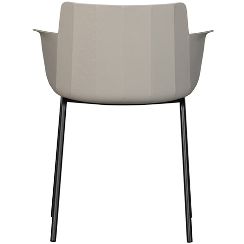 WOOOD eetkamerstoelen outdoor Foppe - Pp/Metaal - Mist - Set van 2 - vtwonen shop