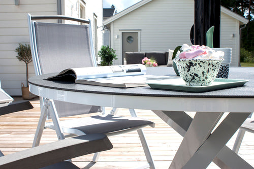 Rebellenclub Ronde Tuintafel Zinia - ø140cm - Grijs