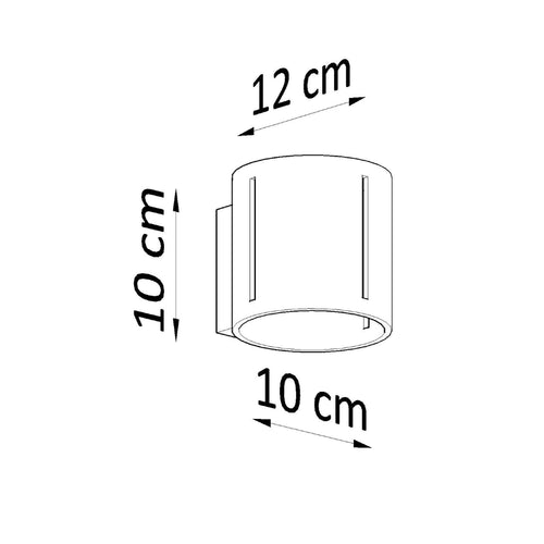 Sollux Lighting Wandlamp INEZ wit - 10x12x10cm