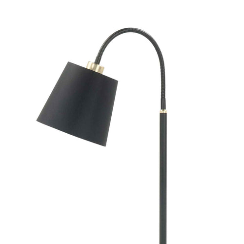 Highlight vloerlamp Texas - 1 lichts - 26  x 140   cm - zwart goud - vtwonen shop