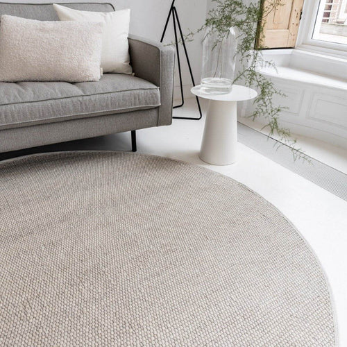 Interieur05 Rond Wollen Vloerkleed Ivoor wit Vik - 240 x 240 cm - vtwonen shop