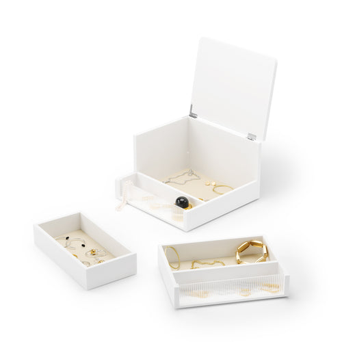 Umbra opbergdoos Malibu - 24 x 24 x 15 cm - wit