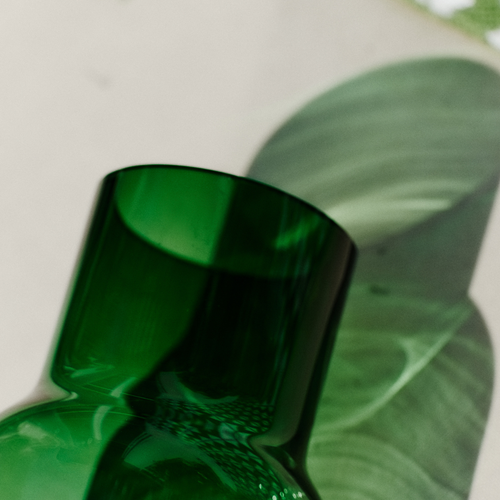 Sia Deco - Flessenvaas groot formaat - Groen  - Glas - H42 - vtwonen shop