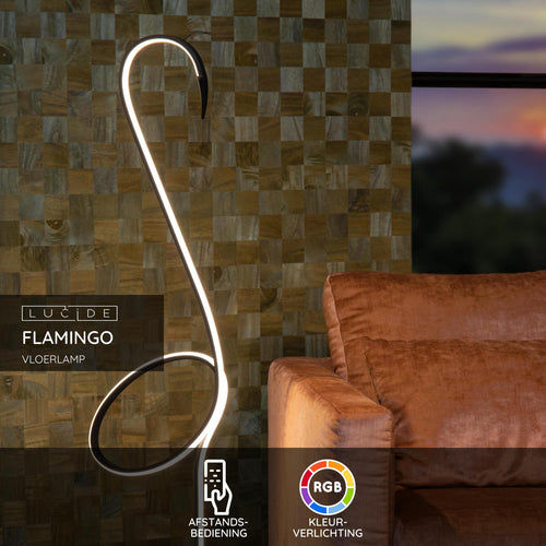 Lucide vloerlamp FLAMINGO - Geïntegreerde LED - Multicolor - vtwonen shop