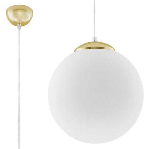 Sollux Lighting Hanglamp UGO 30 goudkleurig - 30x30x120cm