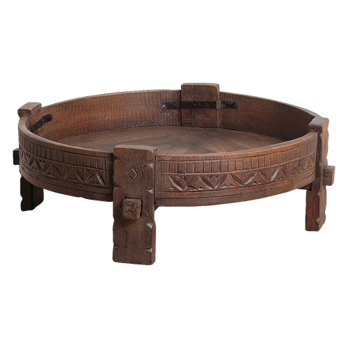 Raw Materials bijzettafel Grinder - bruin - FSC gerecycled hout - vtwonen shop