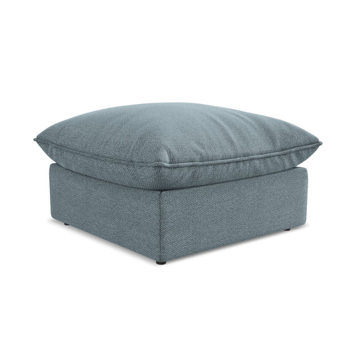 LaMiaSofa Poef Ravenna - bouclé - jeans - 75x75x45