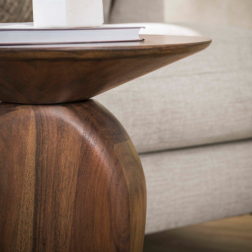 Giga Meubel Bijzettafel Art - Bruin Acaciahout - 45x36x50cm - vtwonen shop