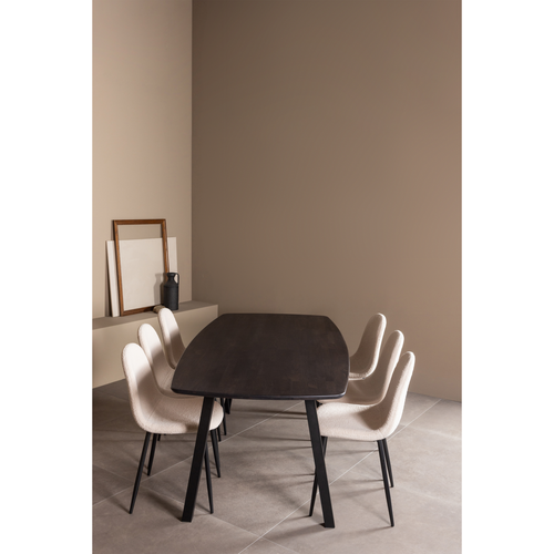 WOOOD tafelpoot a-vorm 1 stuk Tablo - Metaal - Zwart - 72x79x10 - vtwonen shop