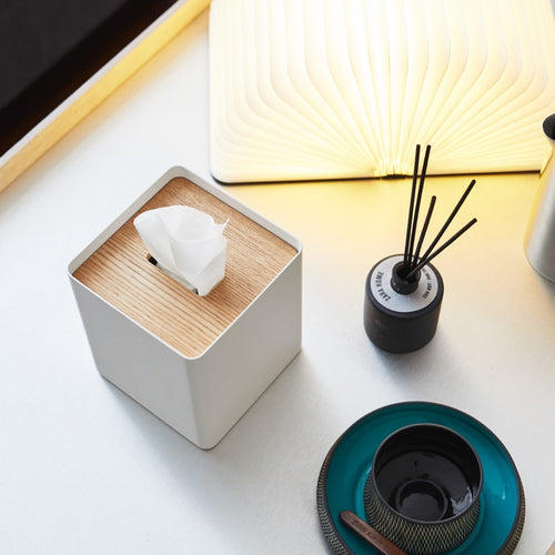 Yamazaki Tissuebox Vierkant - Rin - Wit - vtwonen shop