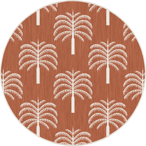 Rond buitenkleed Oase roest - Interieur05 - 200 x 200 cm - vtwonen shop