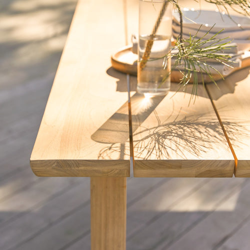 Tikamoon Tuintafel in massief teak voor 8/10 personen - Naturel