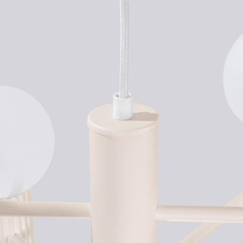 Sollux Lighting Kroonluchter HALO 6 beige - 64x64x230cm
