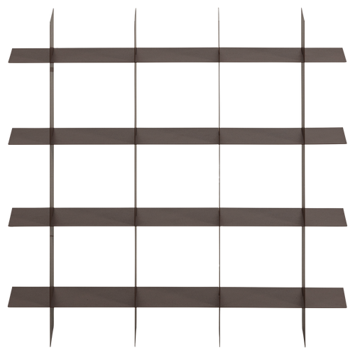 WOOOD wandrek Brik - Metaal - Mokkabruin - 60x60x15