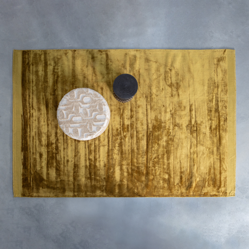 WOOOD vloerkleed Tammo - Viscose - Honinggeel - 1x200x300 - vtwonen shop