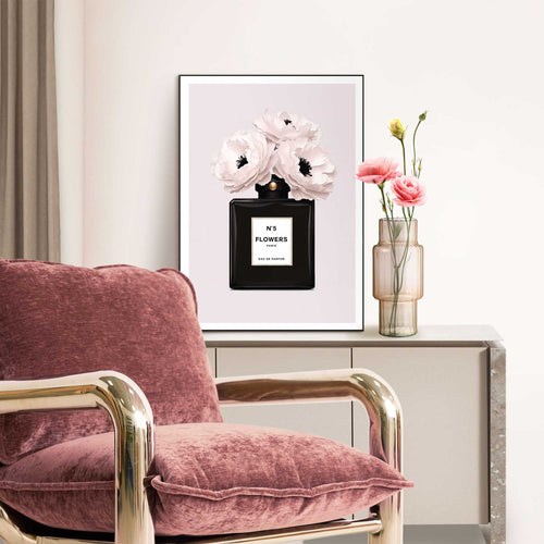 Reinders Floral Essence schilderij -  roze - slaapkamer - 70x50cm