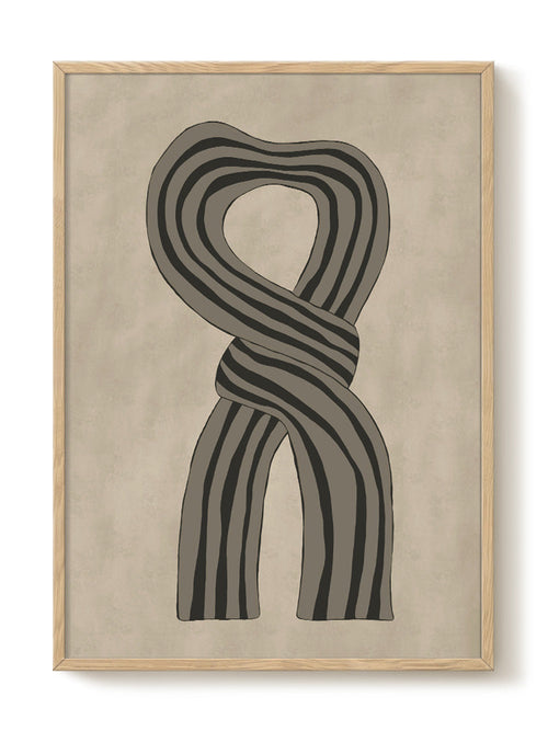 Julita Elbe - Knotted - PSTR studio Kunst Poster - vtwonen shop