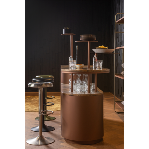 WOOOD barkruk Isaac - Metaal - Zwart - 81x39x39 - vtwonen shop