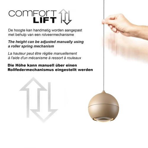 Artdelight hanglamp Miami - 1 lichts - 10  x  200   cm - champagne - vtwonen shop