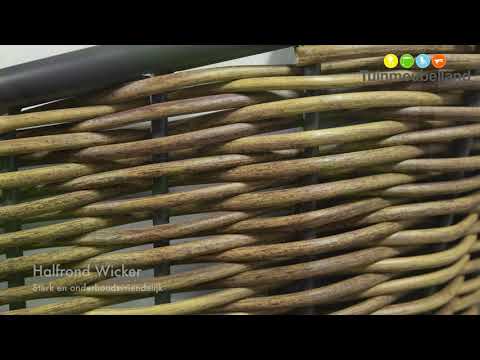 Bali lounge-diningset - 4-delig - natural rotan - mystic grey - vtwonen shop