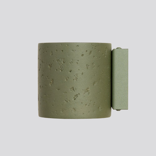 Sollux Lighting Wandlamp ORBIS beton olijfgroen - 10x12x10cm
