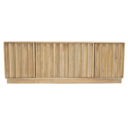 Giga Meubel Dressoir Nika - Mangohout - Naturel - 180x40x63cm - vtwonen shop