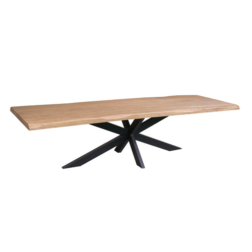 Starfurn Eettafel Dakota - Boomstam Naturel Hout - 300x100x76cm