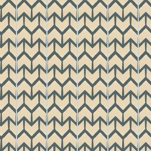 Behang Ikat Arrows beige/green - vtwonen shop