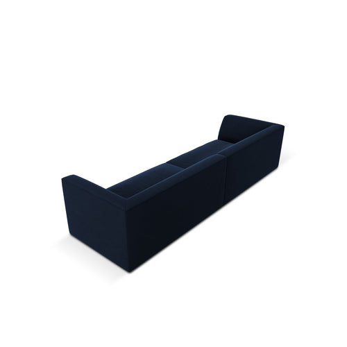 Cosmopolitan Design - Bank Siena 4-zits, flueel koningsblauw - 93x302x69cm