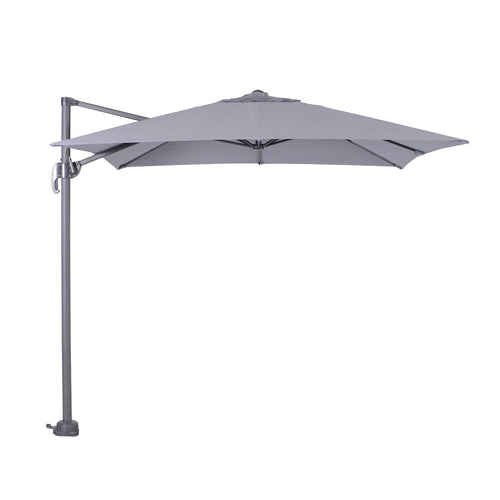 Hawaii parasol S - 250x250 cm - carbon black - licht grijs - vtwonen shop