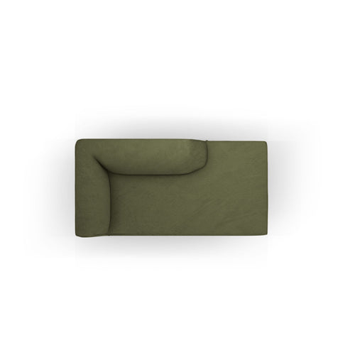 Cosmopolitan Design - Ligstoel rechts Siena ribfluwelen groente - 181x93x69cm