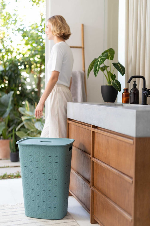 Curver Softex Wasbox - 56L - 43,8x34x59,9cm - Blauw - vtwonen shop