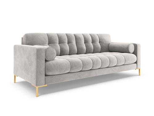 Cosmopolitan Design Bank Bali 4-zits, flueel, geld - 96x217x75cm
