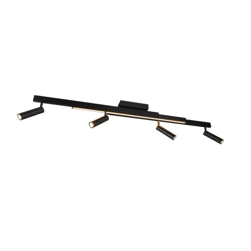 Trio Leuchten plafondlamp Zeno - 5 lichts -  133  x 8.5   cm - zwart