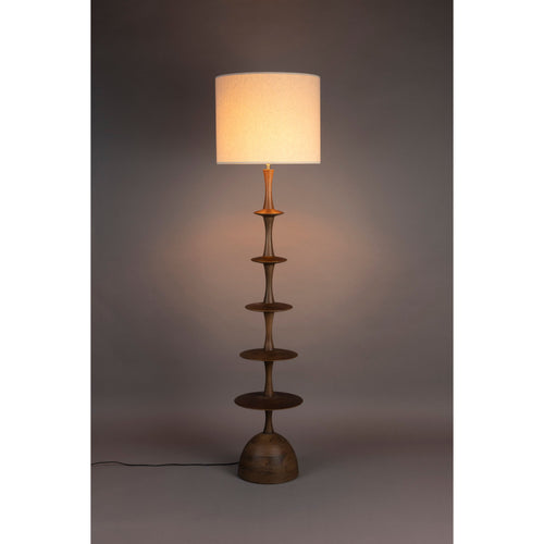 Dutchbone Cath Vloerlamp Hout Bruin - vtwonen shop