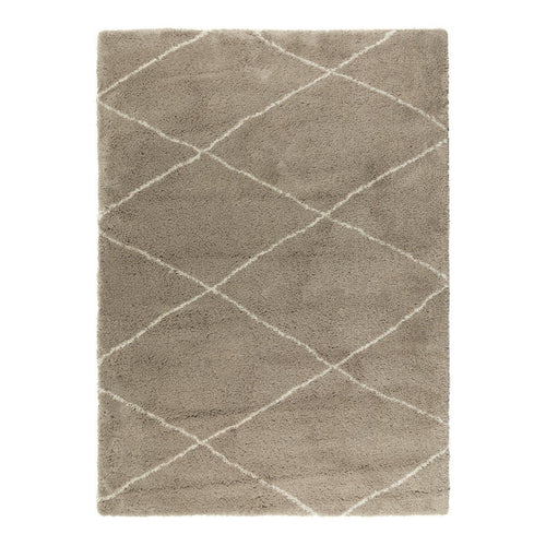 Interieur05 berber vloerkleed hoogpolig grijs/beige/zand/cream - scandinavisch - nea - 135 x 190 cm
